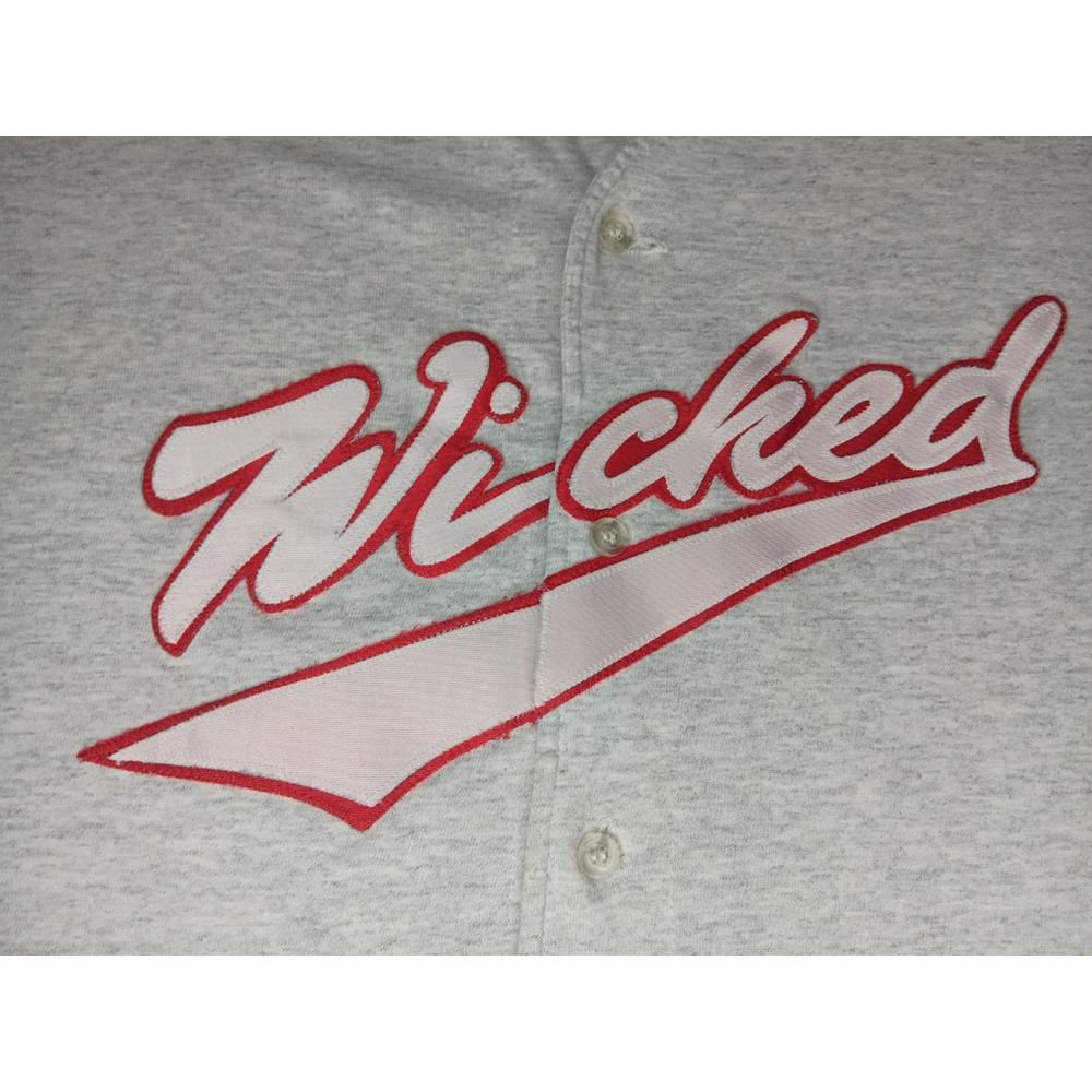 Vintage 90s Pete’s Wicked Ale Beer XL Jersey T-shirt Gray Stitched Logo USA Made - Picture 6 of 10